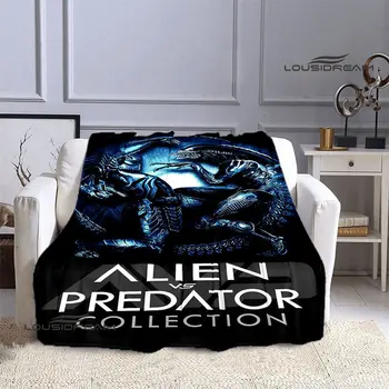 Alien vs Predator Spausdinti Iškylą Antklodė Antklodė Plona Antklodė Flanelė Minkštas ir Patogus Namų Kelionės Lovos Antklodė Gimtadienio Dovana