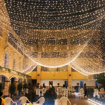 100M LED Styginių Šviesos Vestuvių Dekoravimas Pasakų Garliava, Šviesos, atsparus Vandeniui Lauko Šalies Sodas Ramadanas DecorationEaster Dekoras