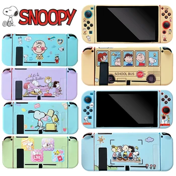 Snoopy Jungiklis Atveju Nintendo Jungiklis NR Animacinių filmų Silikono Anti-vibracijos Atskiras Apsauginis Dangtelis Žaidimas, Mašinos, Priedai