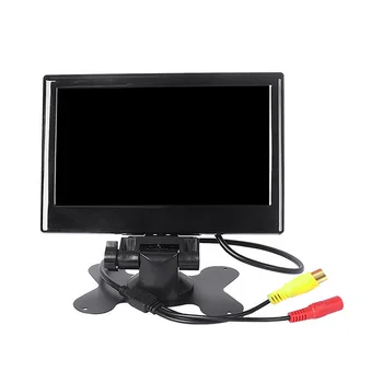 12V-24V 7 Colių TFT LCD Spalvotas HD Monitorius su 12LED Šviesos, Kamera, Automobilio VAIZDO Atvirkštinio išoriniai Automobilio Elektroninių Accessories