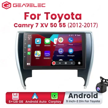Android 12 Automobilio Radijo Multimedia Vaizdo Grotuvas Toyota Camry 7 XV 50 55 2012-2017 Artimųjų Rytų/Pietų Amerika Versija Carplay