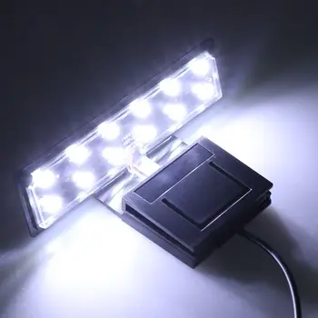 Akvariumas Šviesos diodų (LED) Įrašą Šviesos Žuvų Bakas su Atskiras Maitinimo Jungiklis, Energijos Taupymo, Didelio Šviesumo, Baltos spalvos Apšvietimas