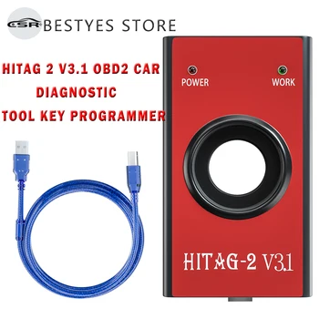 Hitag2 V3.1 Auto Raktas Programuotojas OBD2 Automobilių Diagnostikos Įrankis HITAG 2 Universalus Atsakiklis Immo Nuotolinio Skaityti PIN VIN