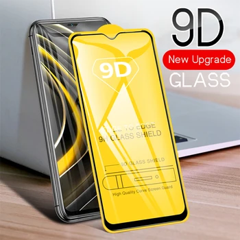 9D Visą Stiklo Xiaomi Poco X5 Pro 5G Ekrano apsaugos Xiaomi Poco M4 M3 Pro Poco X3 NFC X3 GT F3 F4 GT X4 Pro Stiklo Plėvelės