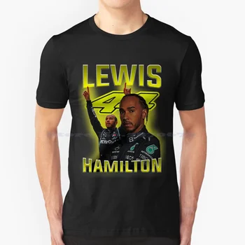 Lewis 44 Bootleg Grafinis T-Shirt Kūrinys Spausdinti Marškinėliai 100% Medvilnė Tee Motorsport Mclaren 