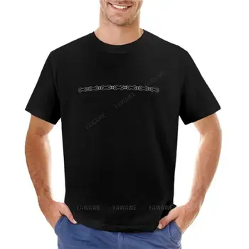 Dviračio Grandinės Linijos Marškinėliai Trumpas t-shirt Estetinį aprangos juodos spalvos sportinius marškinėlius, sportinius marškinėlius, vyriški medvilniniai marškinėliai