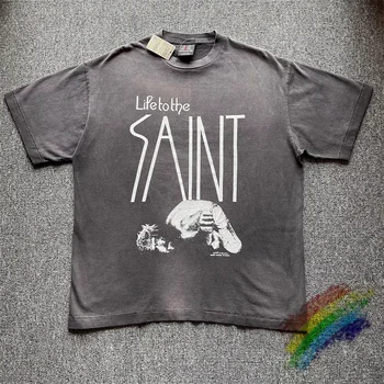 Pilka Plauti Saint Michael Derlius, T-marškinėliai Vyrams, Moterims, Hip-hop ' o Marškinėliai Tee Viršūnės