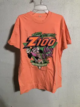 Derliaus 1987 Z100 niujorke 6-Metis Marškinėliai XL David Helton Meno, Muzikos 80s