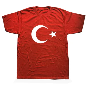 Naujas Turkija Marškinėliai Vyrams, Atsitiktinis Medvilnės Vasaros trumpomis Rankovėmis Juokinga turkijos vėliavomis T-shirt Mans 