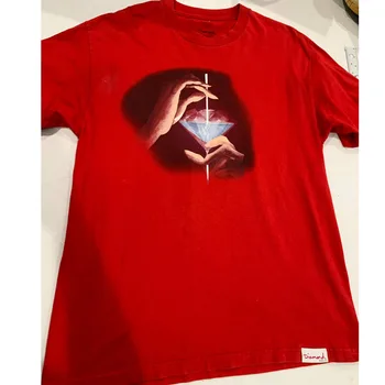 Diamond Tiekimo Skonį Diamond Gyvenimo Raudona Grafinis marškinėliai, Dydis L Kalifornijos