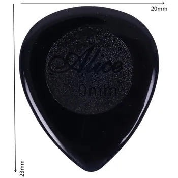 6Pcs Alice Stubby Gitara Kirtikliai Plectrums Mažas Stubbies 1mm, 2mm 3mm Aukštos kokybės Akrilo Elektrinės Gitaros Pasiimti Dalys, Priedai