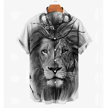 Gyvūnų 3D Atspausdintas vyriški Marškinėliai Vyrams Marškinėliai Palaidinė Negabaritinių Prarasti Atsitiktinis 2023 Vasaros Drabužių Streetwear Baggy y2k Laisvalaikio Viršūnės
