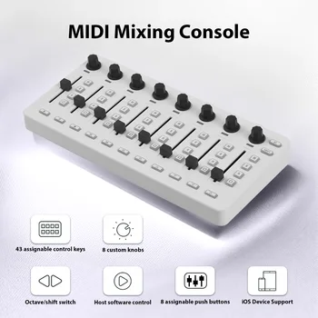 MIDI Controlle MIDI Maišymo Konsolės BT Connection Tipo Baterija-C Tiekimo USB Valdiklio Maišytuvu Labiausiai Elektroakustinės Priemonės