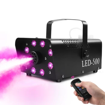 500W LED Dūmų Mašina su 8PCS RGB 3 1. LED Etape Spalvinga Purškimo Įranga Etapo Rezultatus Vestuvių Puotą Spalvinga Rūko